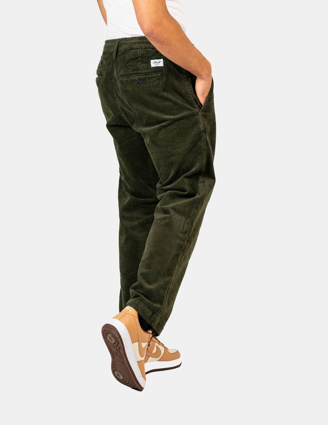 Pantalones Reell Reflex Loose Chino Cord Verde