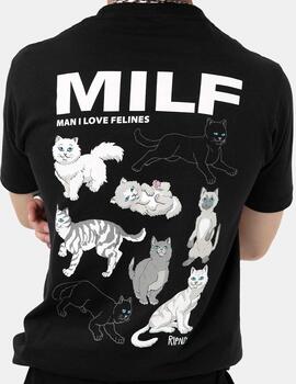 Camiseta Ripndip Man I Love Felines Negro