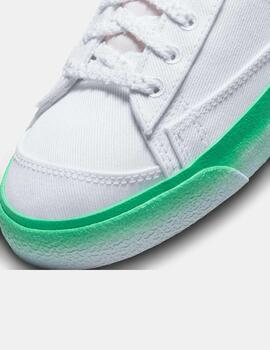Zapatillas Nike W Blazer Mid 77 Blanco Verde
