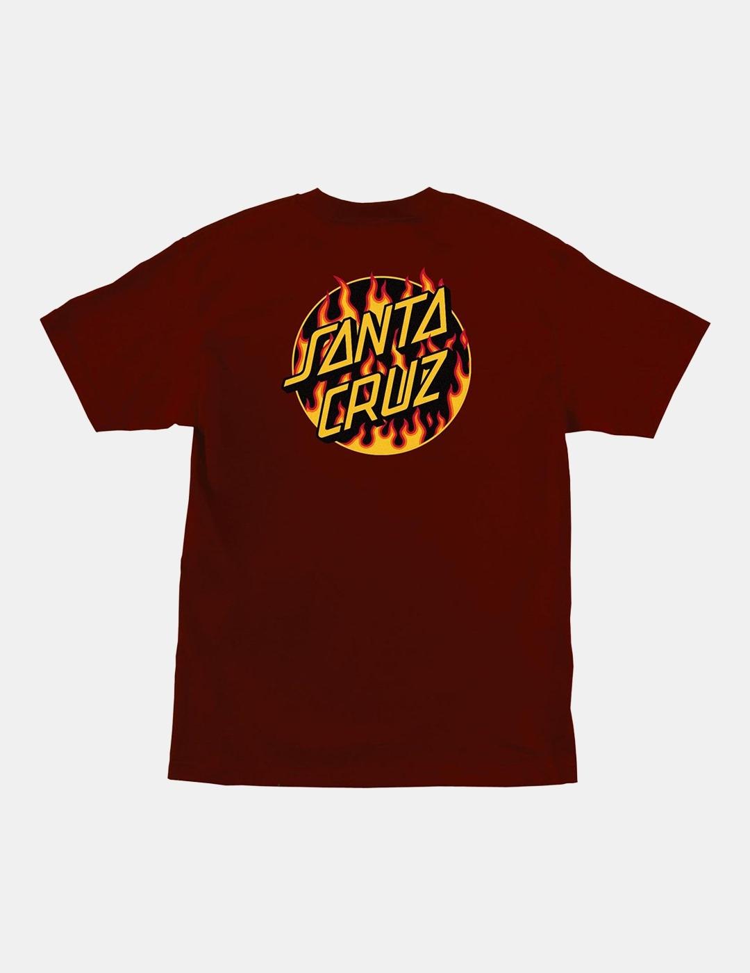 Camiseta Santa Cruz x Thrasher Flame Dot Granate