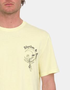 Camiseta Volcom Rhythm 1991 Amarillo