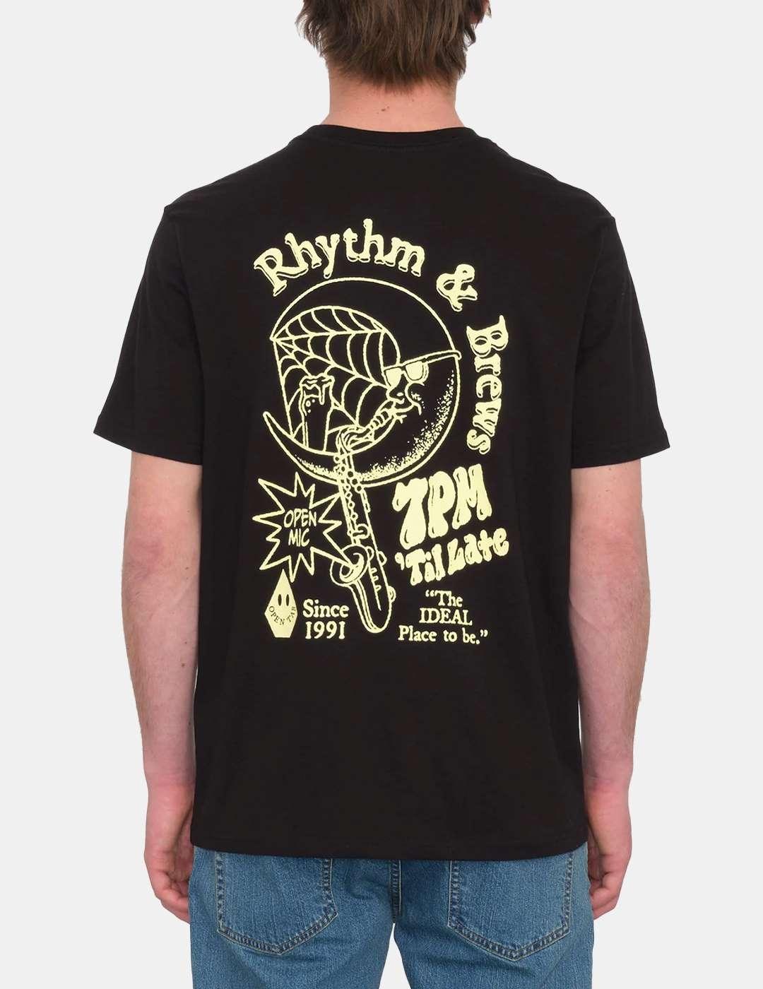Camiseta Volcom Rhythm 1991 Negro