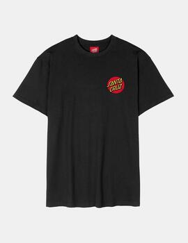 Camiseta Santa Cruz Classic Dot Chest Negro