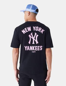 Camiseta New Era Mlb Yankees Wordmark Negro