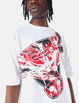 Camiseta New Era Nba Bulls Print Infill