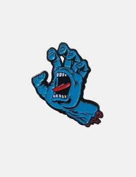 Pin Santa Cruz Screaming Hand Azul