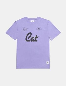 Camiseta Caterpillar Cat Open Lavanda