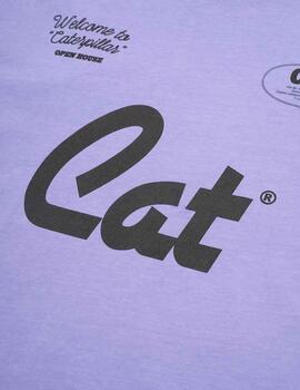 Camiseta Caterpillar Cat Open Lavanda
