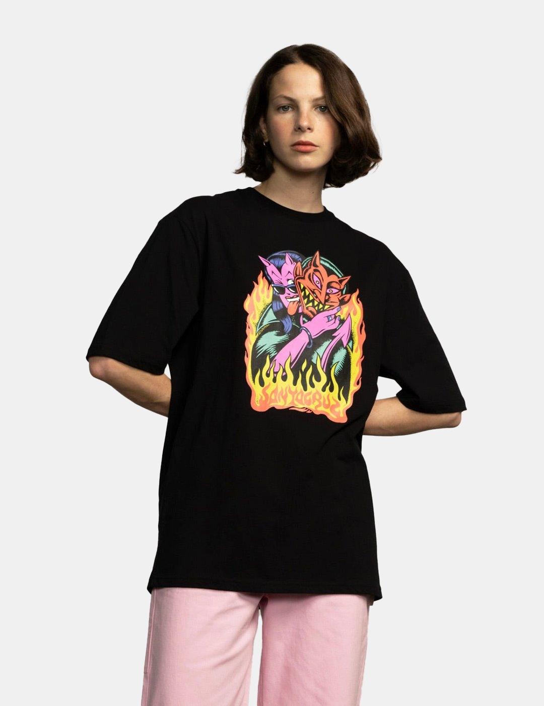 Camiseta Santa Cruz Delfino Devil Front Oversized