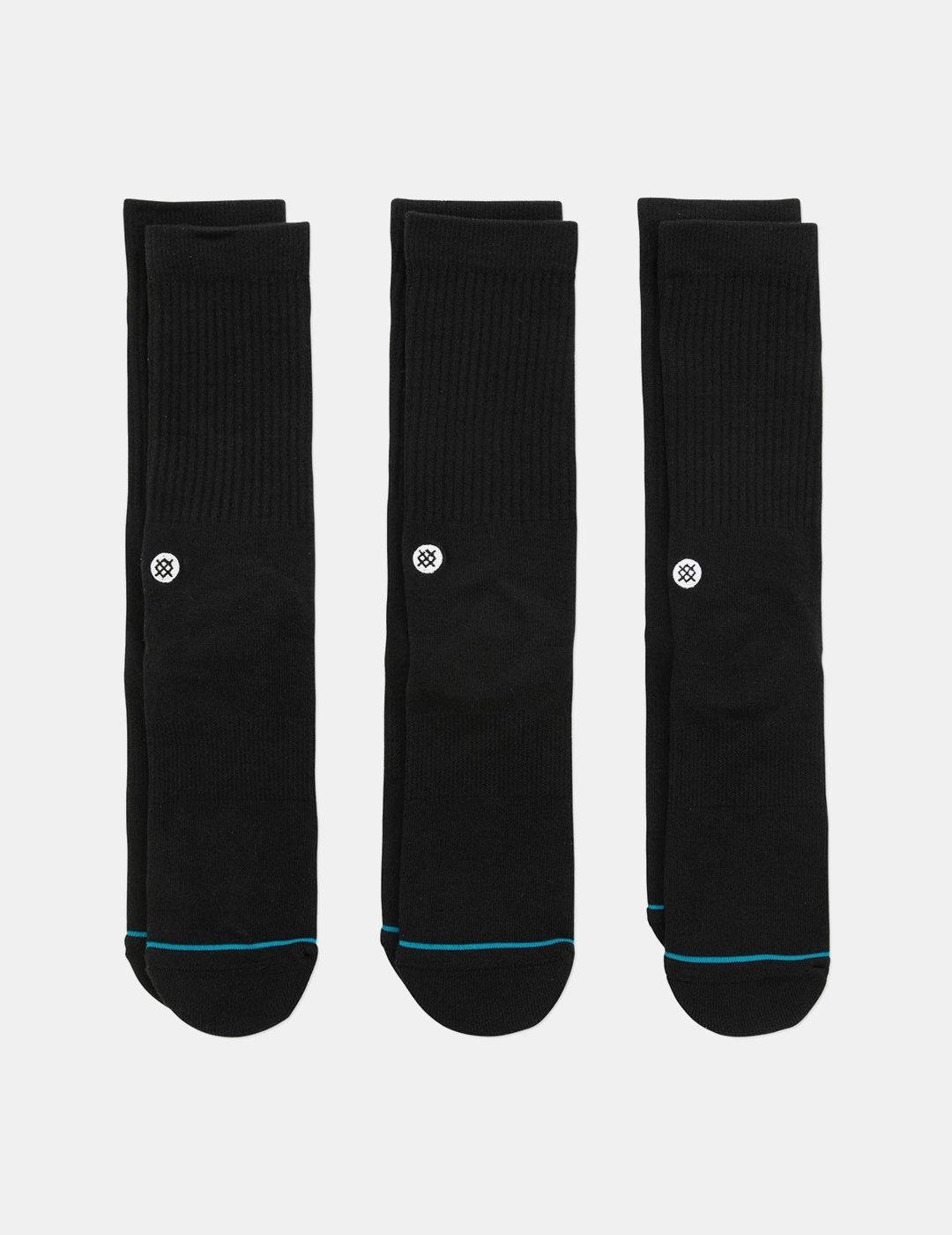 Calcetines Stance Icon 3Pack Negro