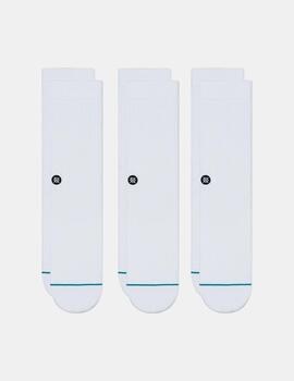 Calcetines Stance Icon 3Pack Blanco
