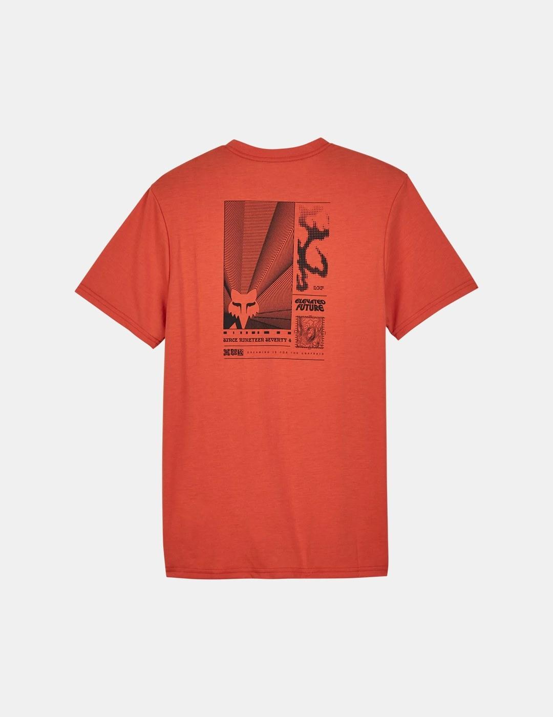 Camiseta Fox Interfere Tech Naranja