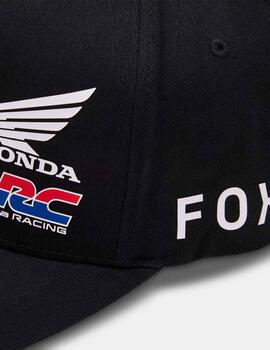 Gorra Fox x Honda Flexfit Negro