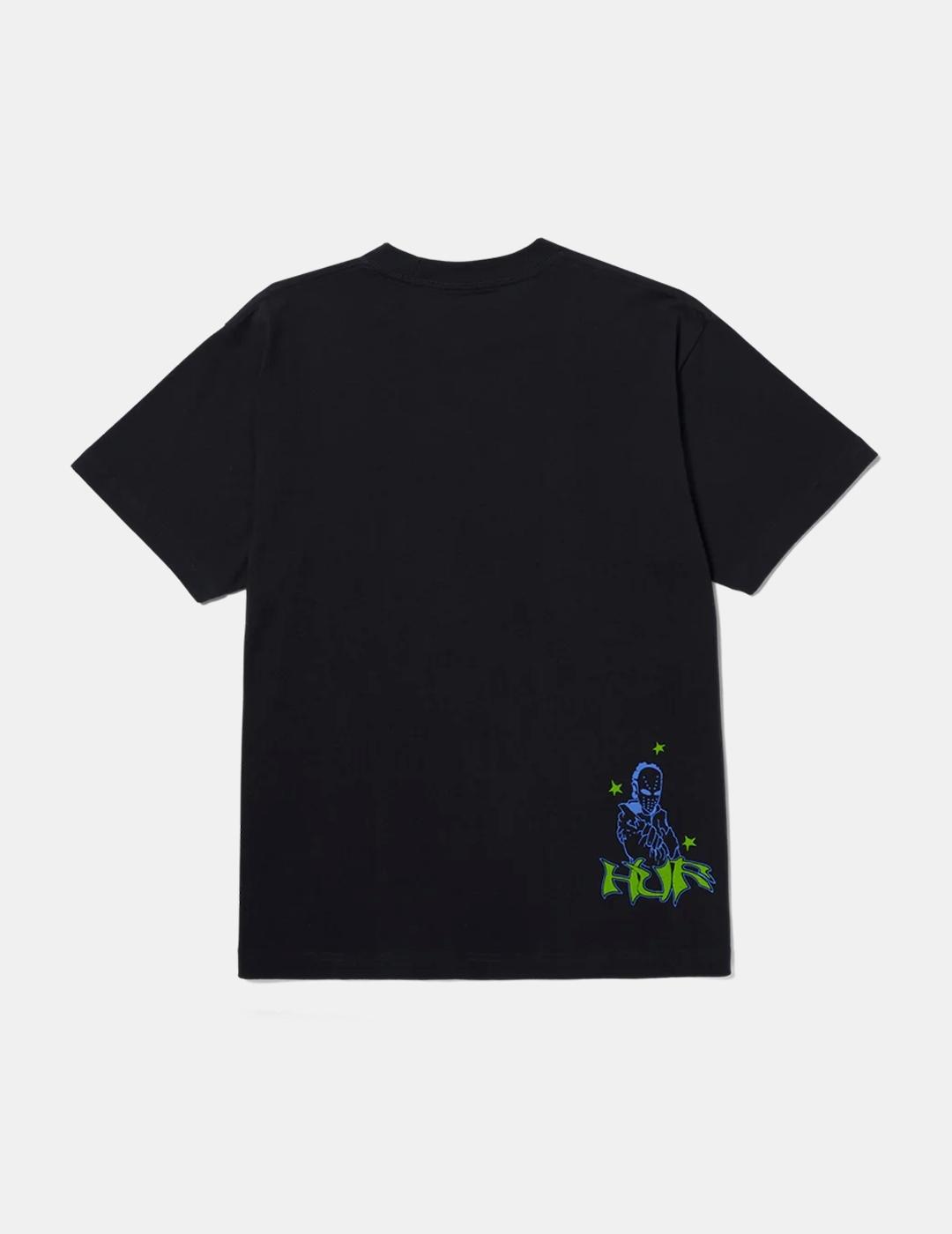 Camiseta HUF Zine Washed Negro