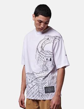 Camiseta Dolly Noire Chinese Wall Outline Blanco