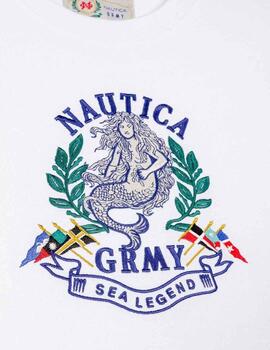 Camiseta Grimey x Nautica The Sea Legend Blanco