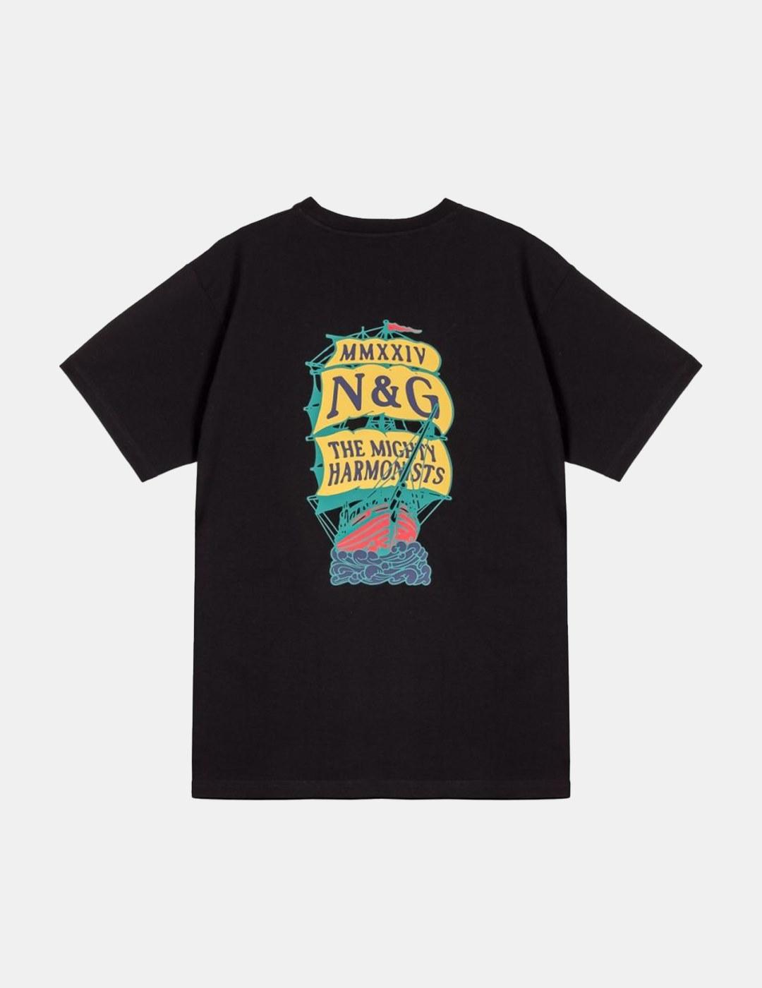 Camiseta Grimey x Nautica Mighty Harmonist Negro
