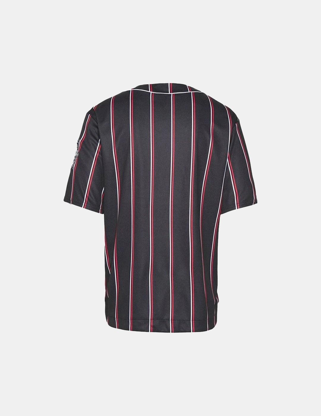 Camiseta Fubu Varsity Pinstripe Baseball Jersey