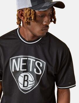 Camiseta New Era Nba Brooklyn Nets Mesh Team Overs