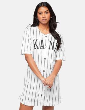 Vestido Karl Kani College Pinstripe Baseball