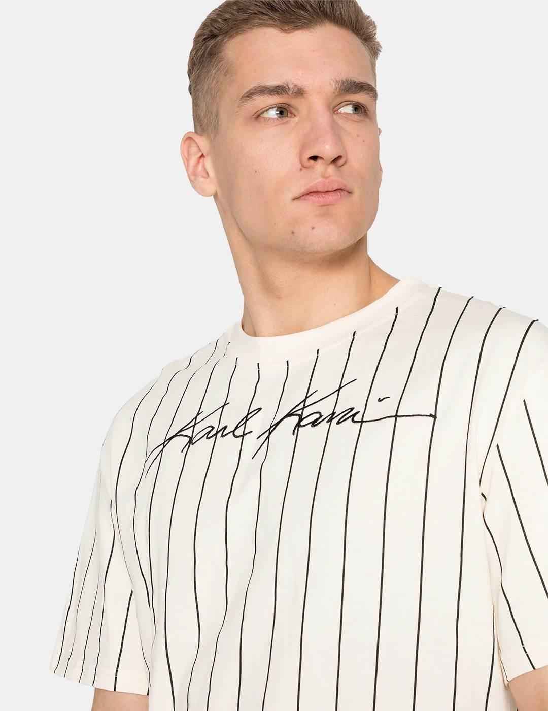 Camiseta Karl Kani Autograph Pinstripe