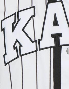 Camisa Karl Kani Serif Pinstripe Baseball