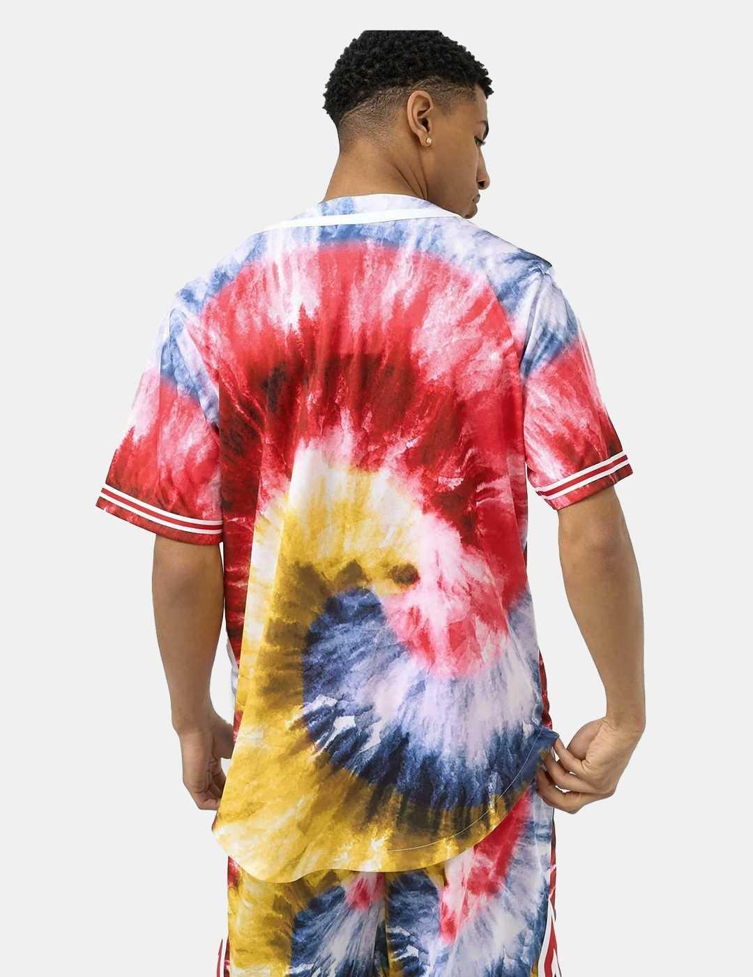 Camisa Karl Kani Serif Tie Dye Baseball