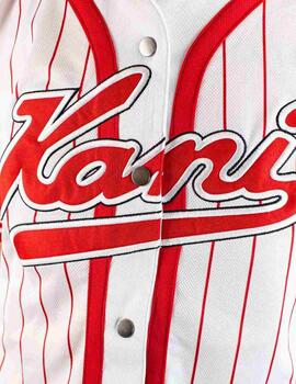 Camisa Karl Kani Varsity Block Pinstripe Baseball