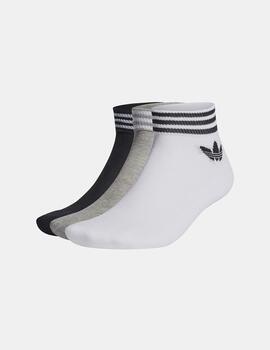 Calcetines adidas Trefoil Ankle 3 Pack