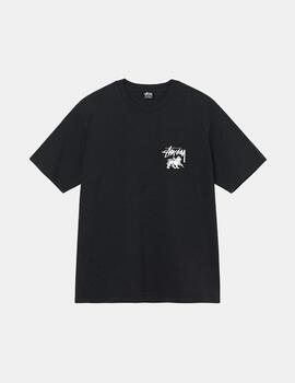 Camiseta Stussy Rasta Dot Pig Dyed Negro Para Hombre