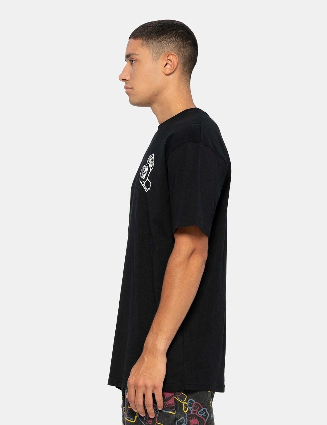 Camiseta Santa Cruz Screaming Hand Fusion Negro Para Hombre