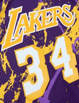 Camiseta Mitchell & Ness Nba Lakers Shaquille O'Neal 1996