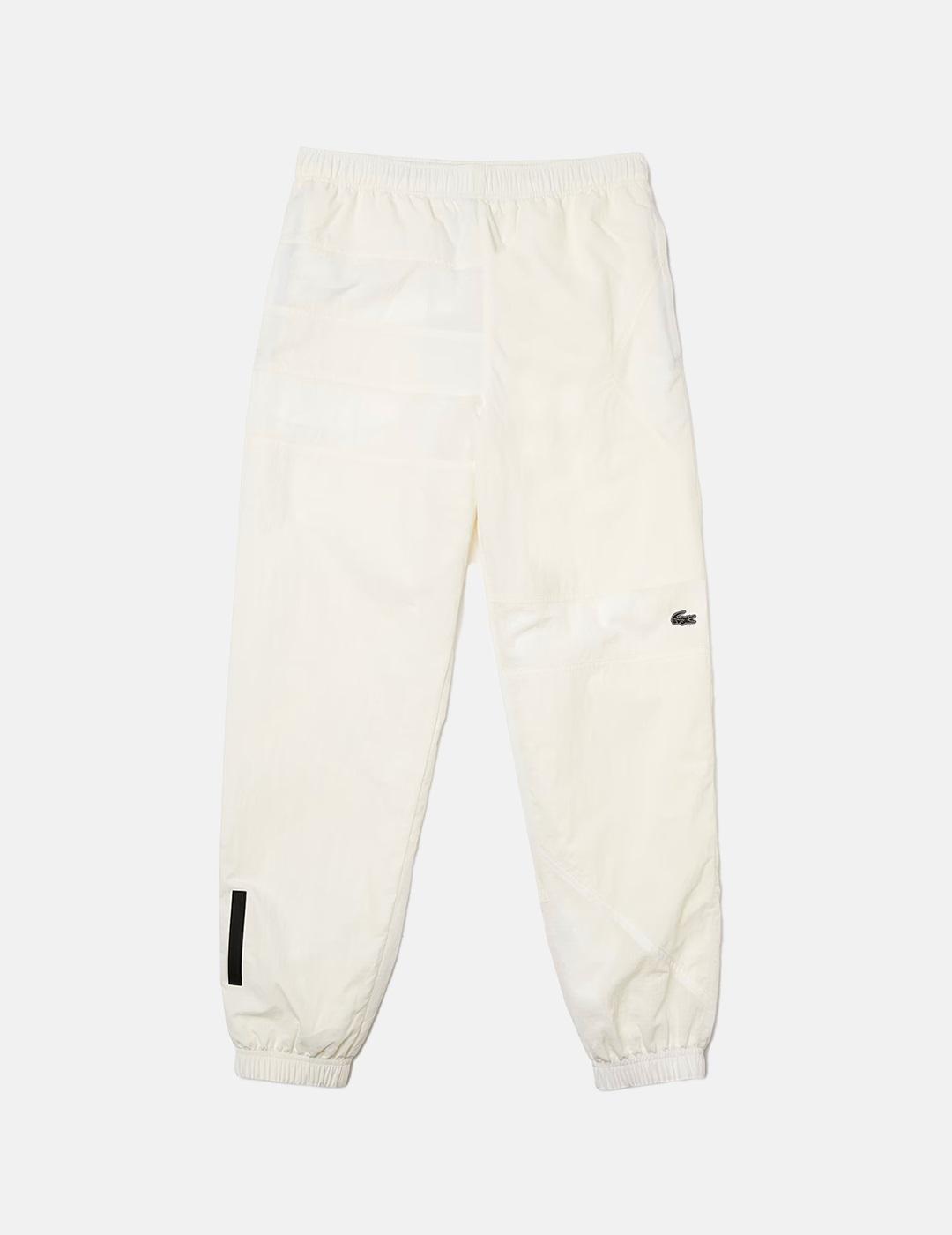 Pantalones Lacoste Sport Blanco Liso de Poliamida De Hombre