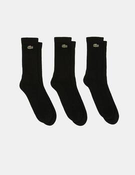 Calcetines Lacoste Sport Negro 3 Pack