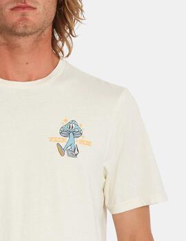 Camiseta Volcom Mr Liberty Fty Off White Algodón Orgánico