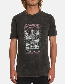 Camiseta Volcom Futured Artist Vaderetro Negro Lavado