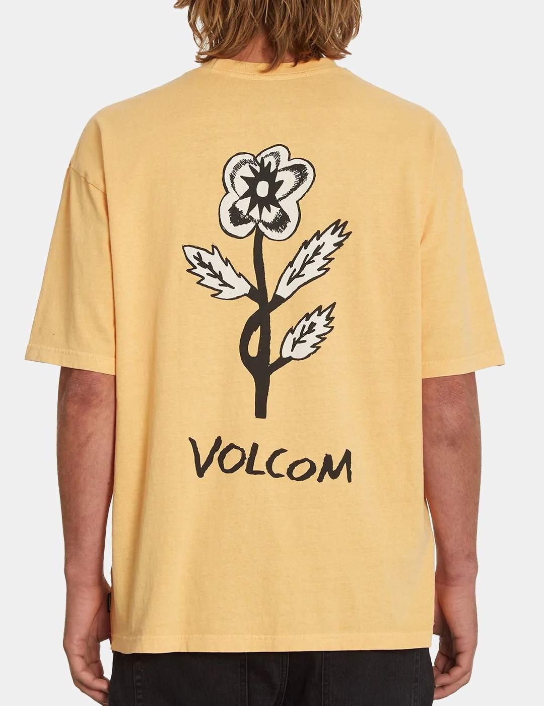 Camiseta Volcom Futured Artist Bob Mollema Amarillo