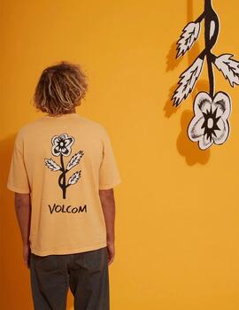 Camiseta Volcom Futured Artist Bob Mollema Amarillo