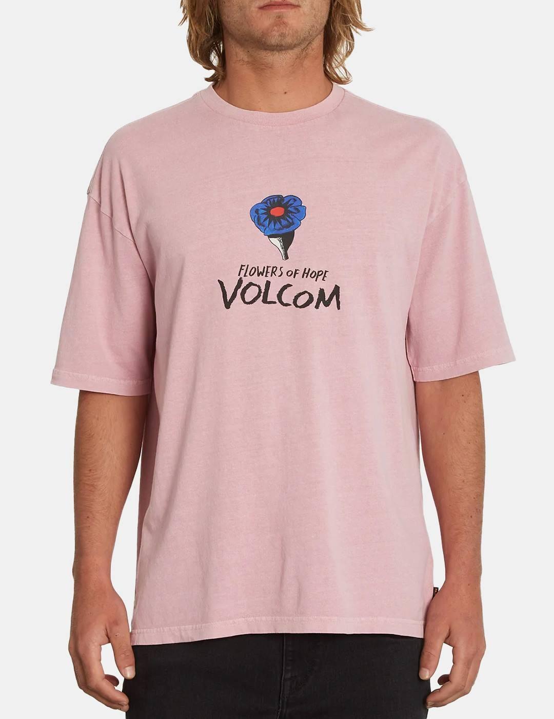 Camiseta Volcom Futured Artist Bob Mollema Rosa