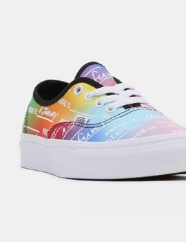 Zapatilla Vans Authentic Pride Rainbow Blanco