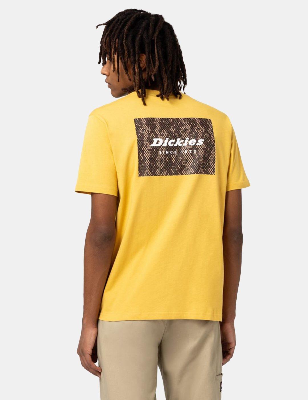 Camiseta Dickies Candem Box Serpiente Amarillo Hombre
