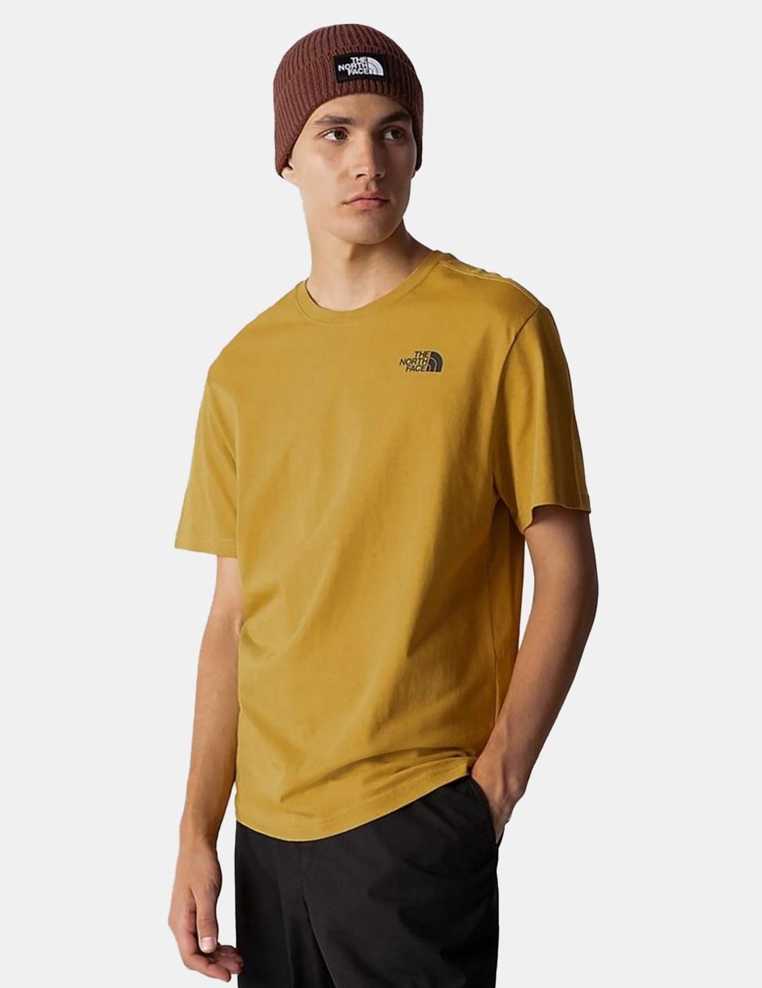 Camiseta North Face Red Box Mineral Gold Para Hombre