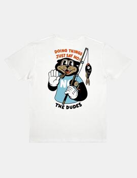 Camiseta The Dudes Stop Trying Blanco Para Hombre