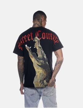 Camiseta Butnot Coccodrillo Negro Para Hombre