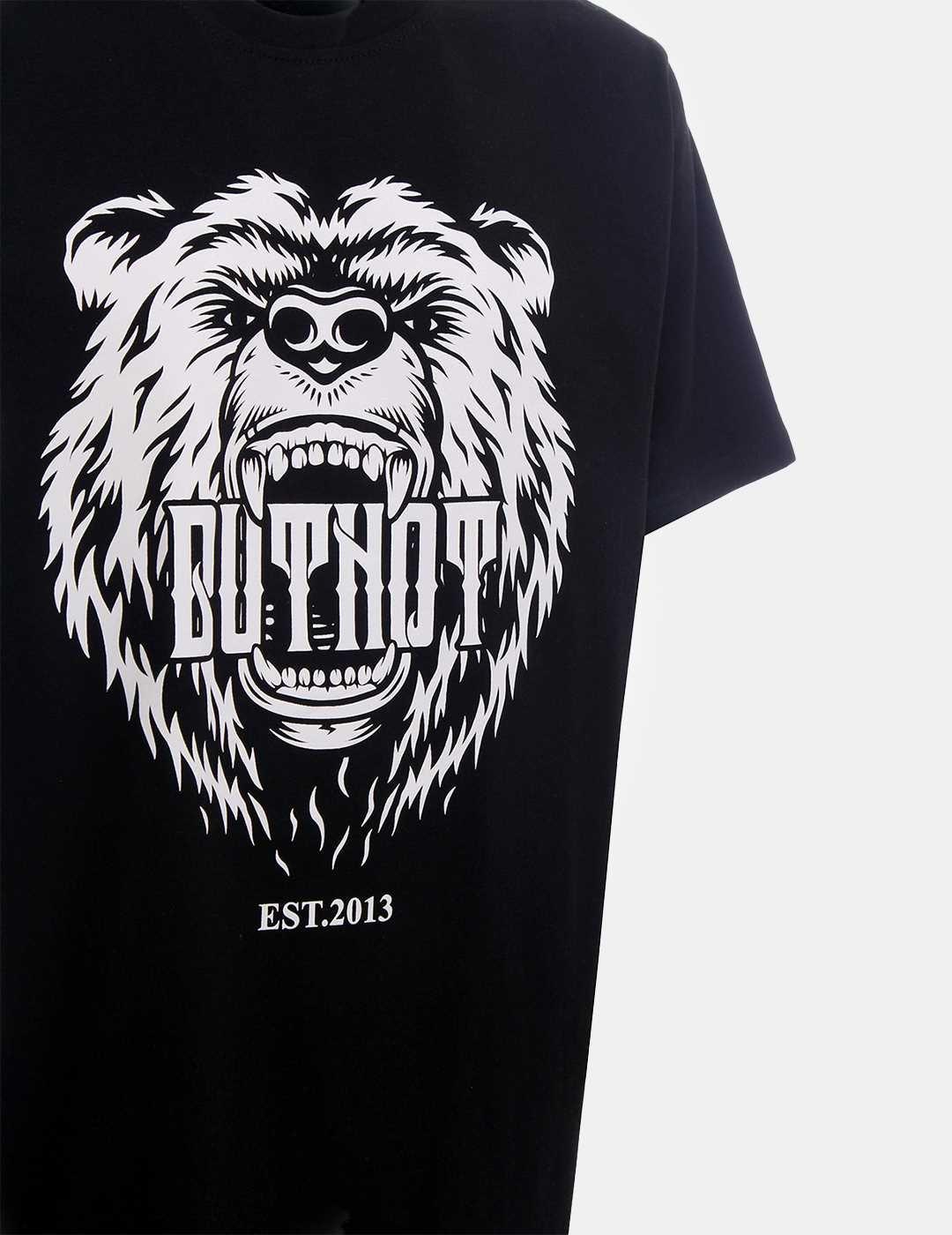 Camiseta Butnot Stampa Orso Negro Para Hombre