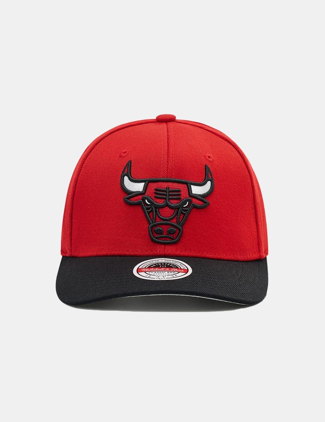 Gorra Mitchell & Ness NBA Bulls Rojo Negro